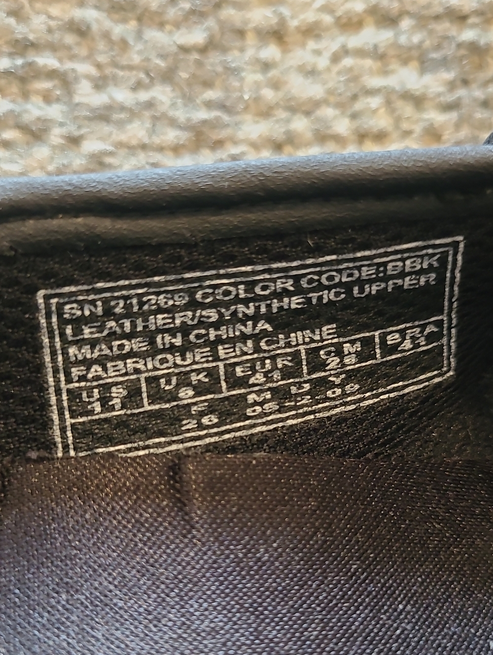 Skechers Bikers Mary Jane Flats Black Leather Suede Slim Strap Hook&Loop Sz 11 - Picture 7 of 10